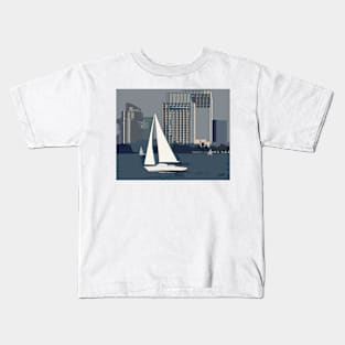 San Diego Bay Sailing Kids T-Shirt